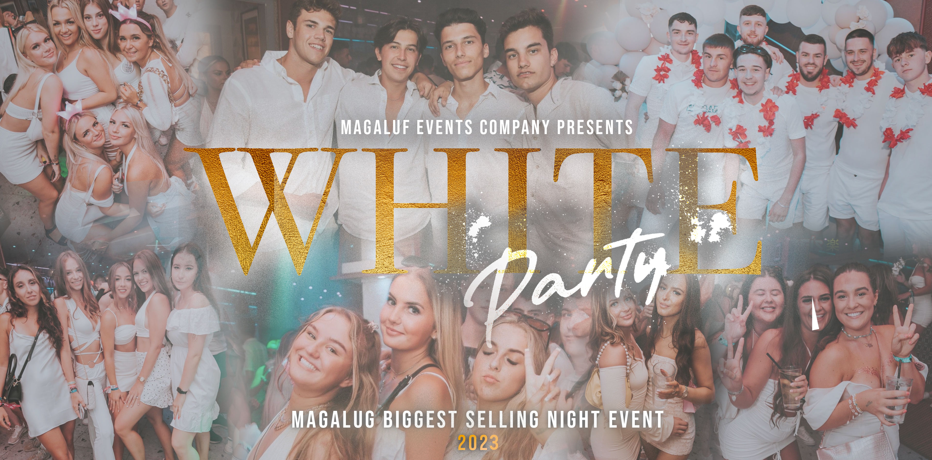 White Party Banner