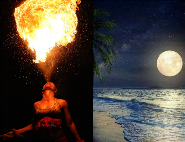 full moon party fire breather