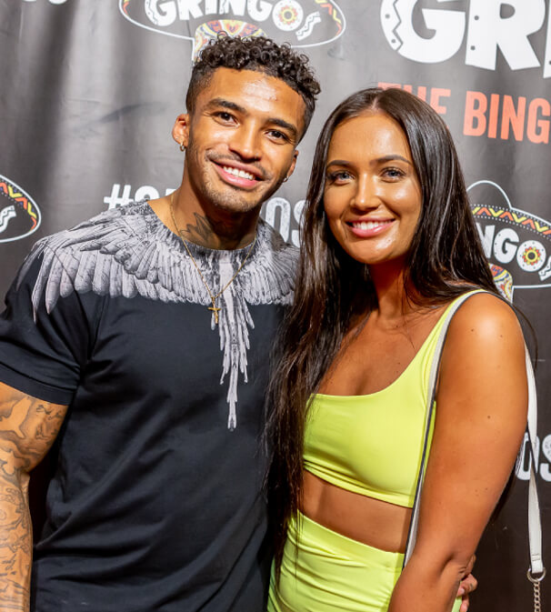 Love island star at gringos bingo